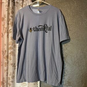 Thankful Graphic Men's T-Shirt - Blue